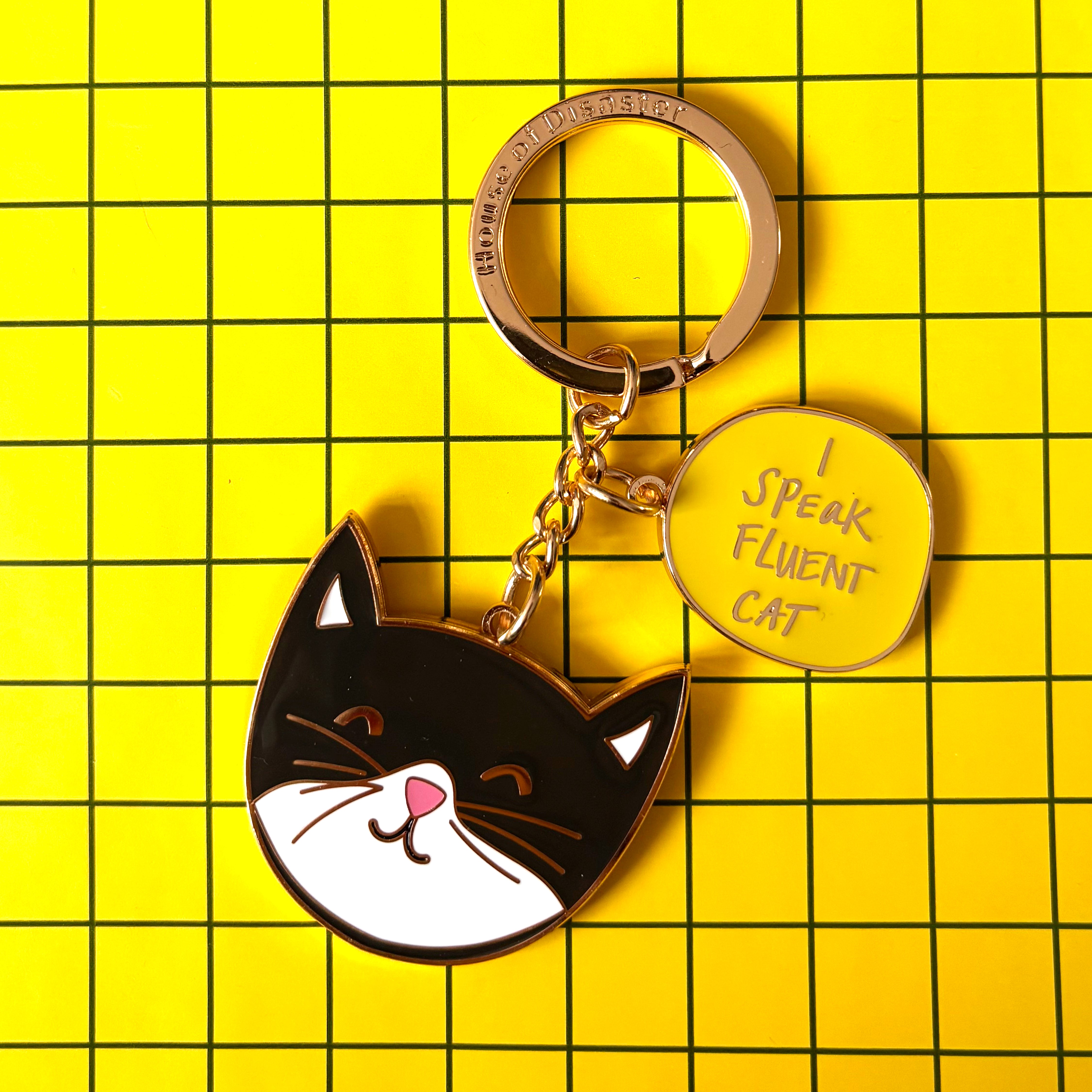 Small Talk 'I speak fluent cat' Keyring