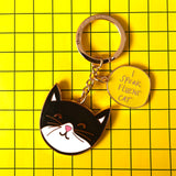 Small Talk 'I speak fluent cat' Keyring