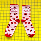 Small Talk 'Running on Lippy and Swear Words' Socks