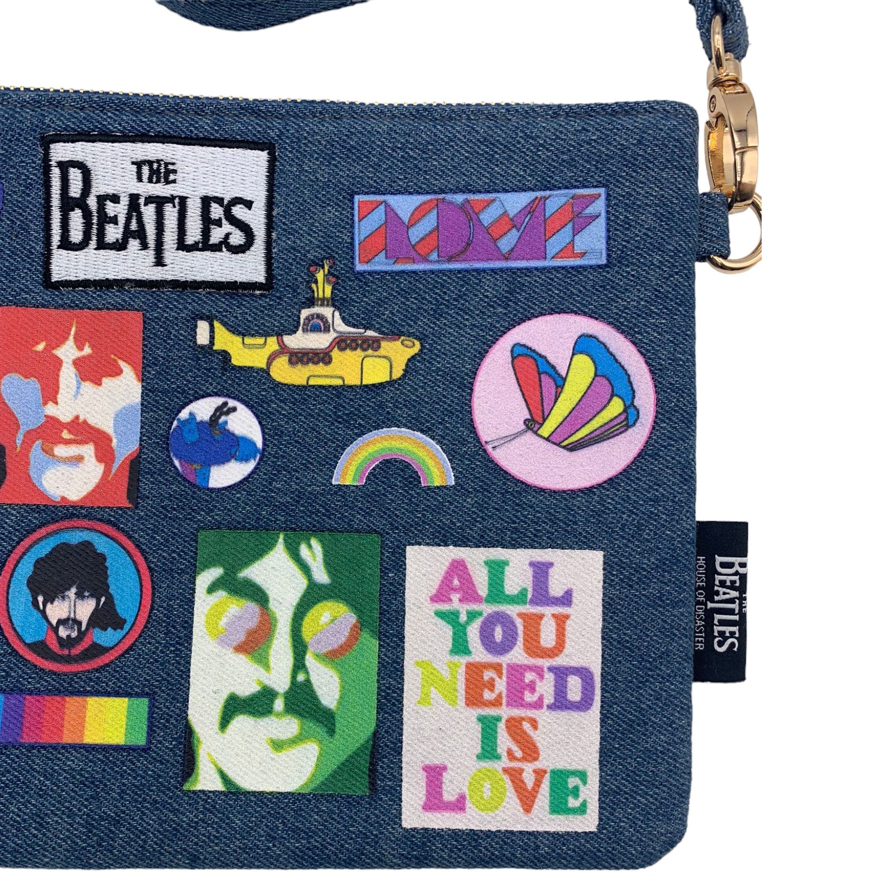 The Beatles Denim Cross Body Bag