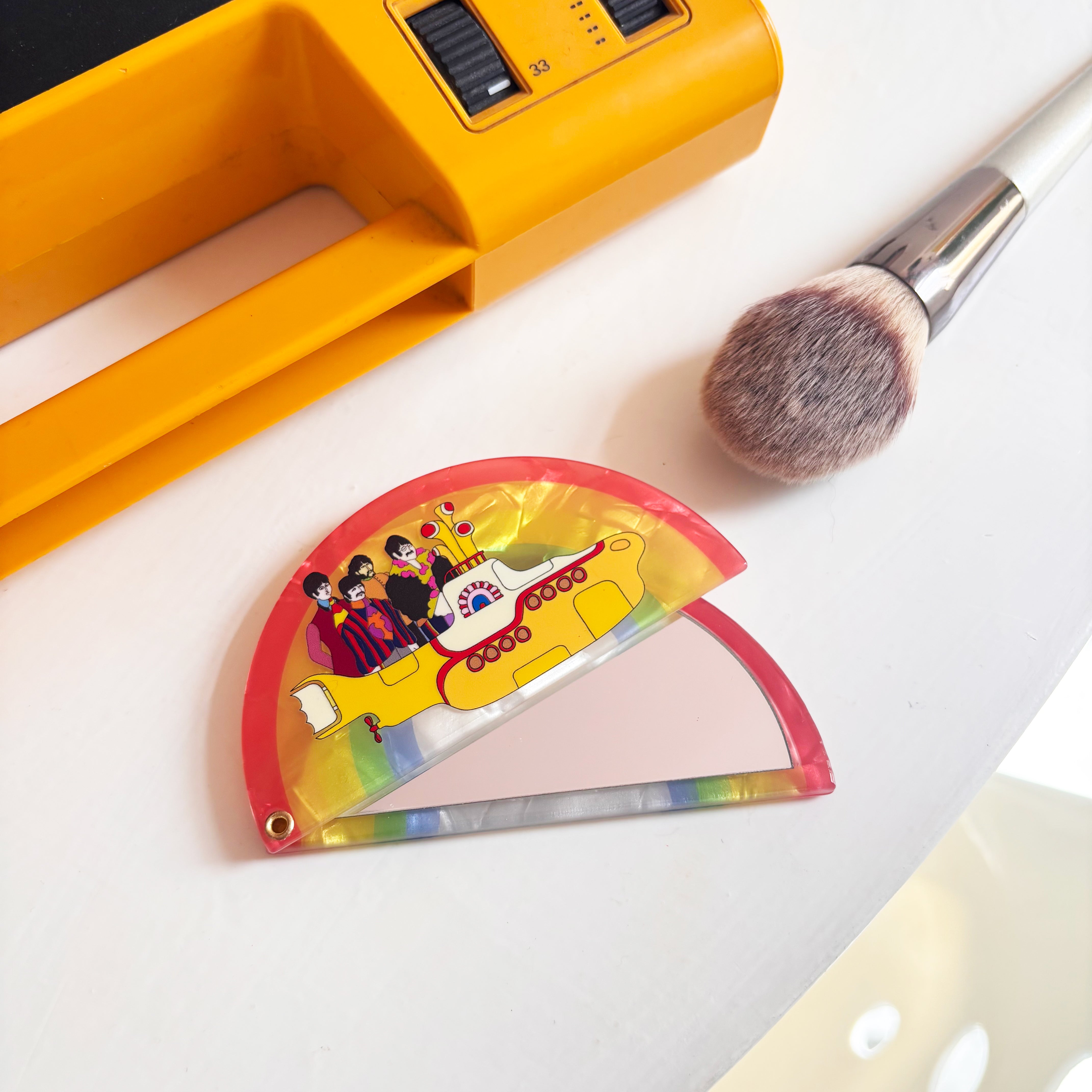 The Beatles Yellow Submarine Compact Mirror