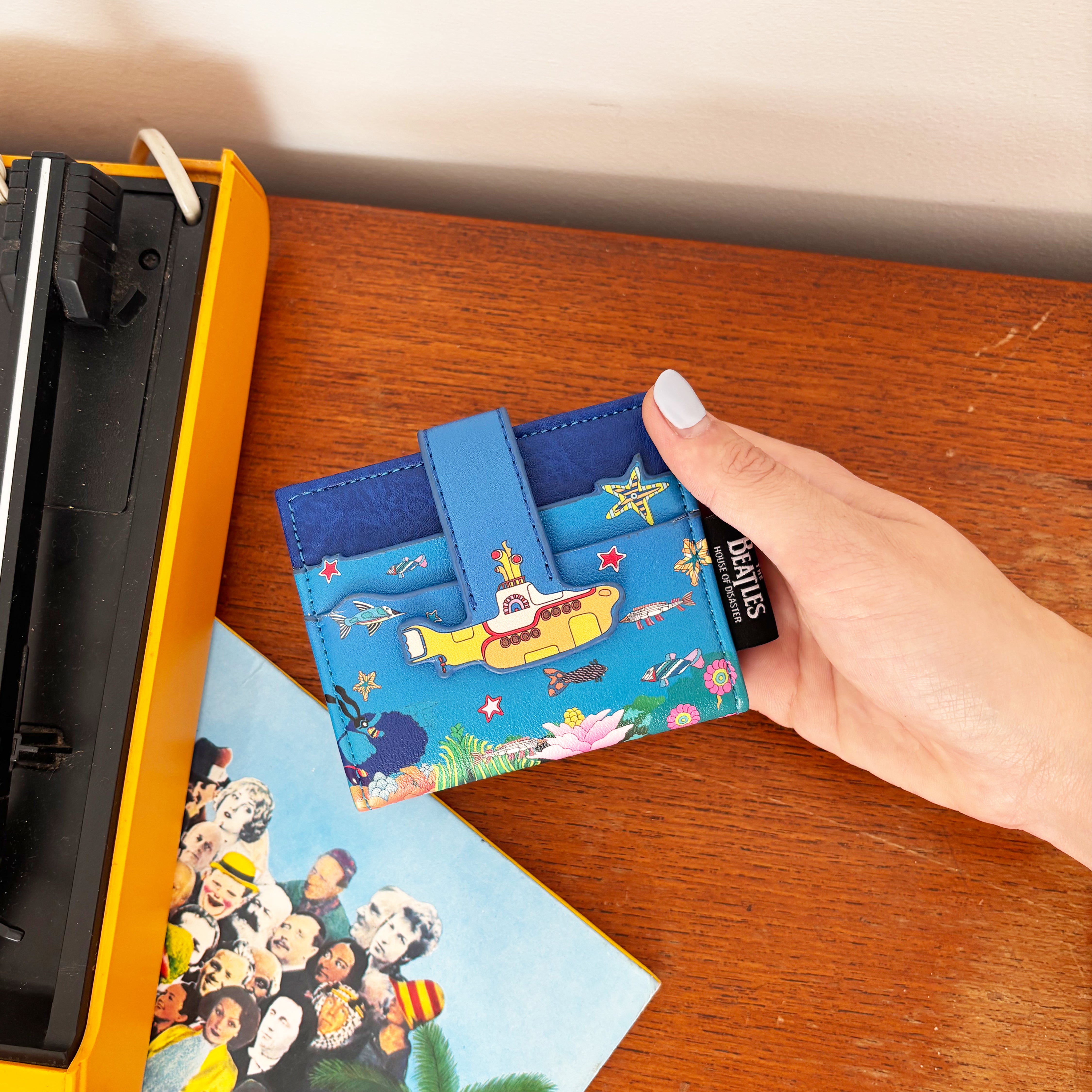The Beatles Yellow Submarine Foldover Cardholder