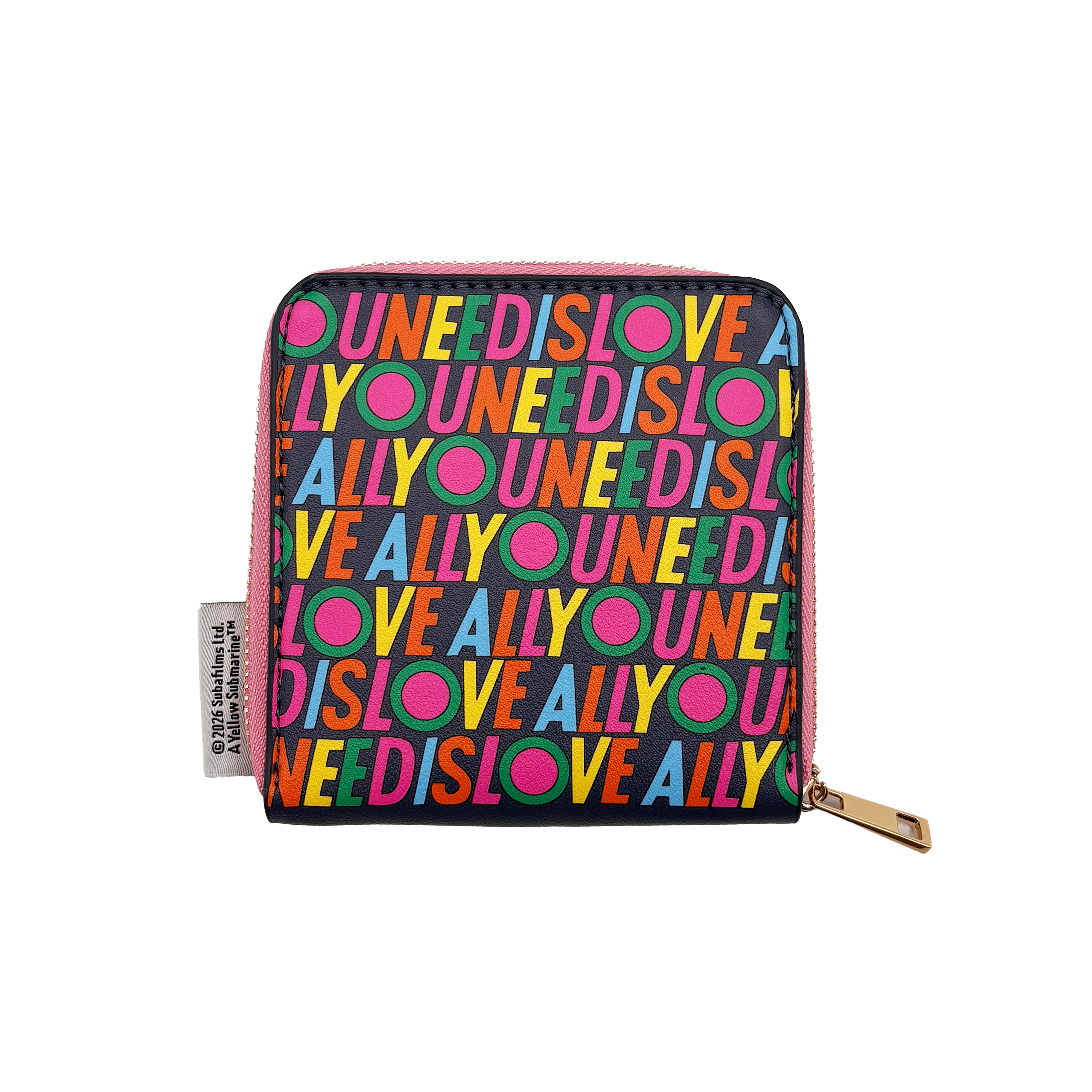 The Beatles All you need is Love Zip Purse