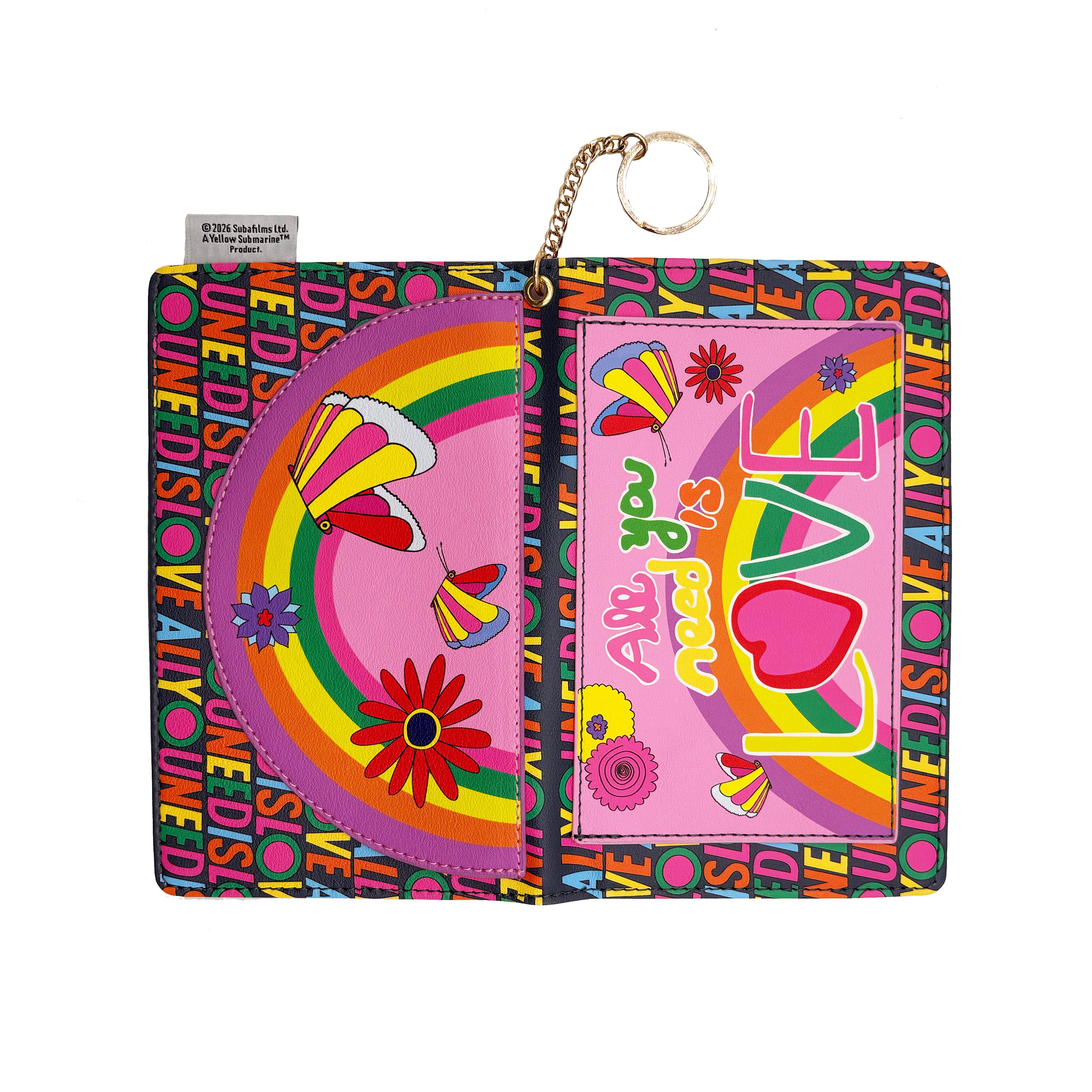 The Beatles All you Need is Love Large Wallet