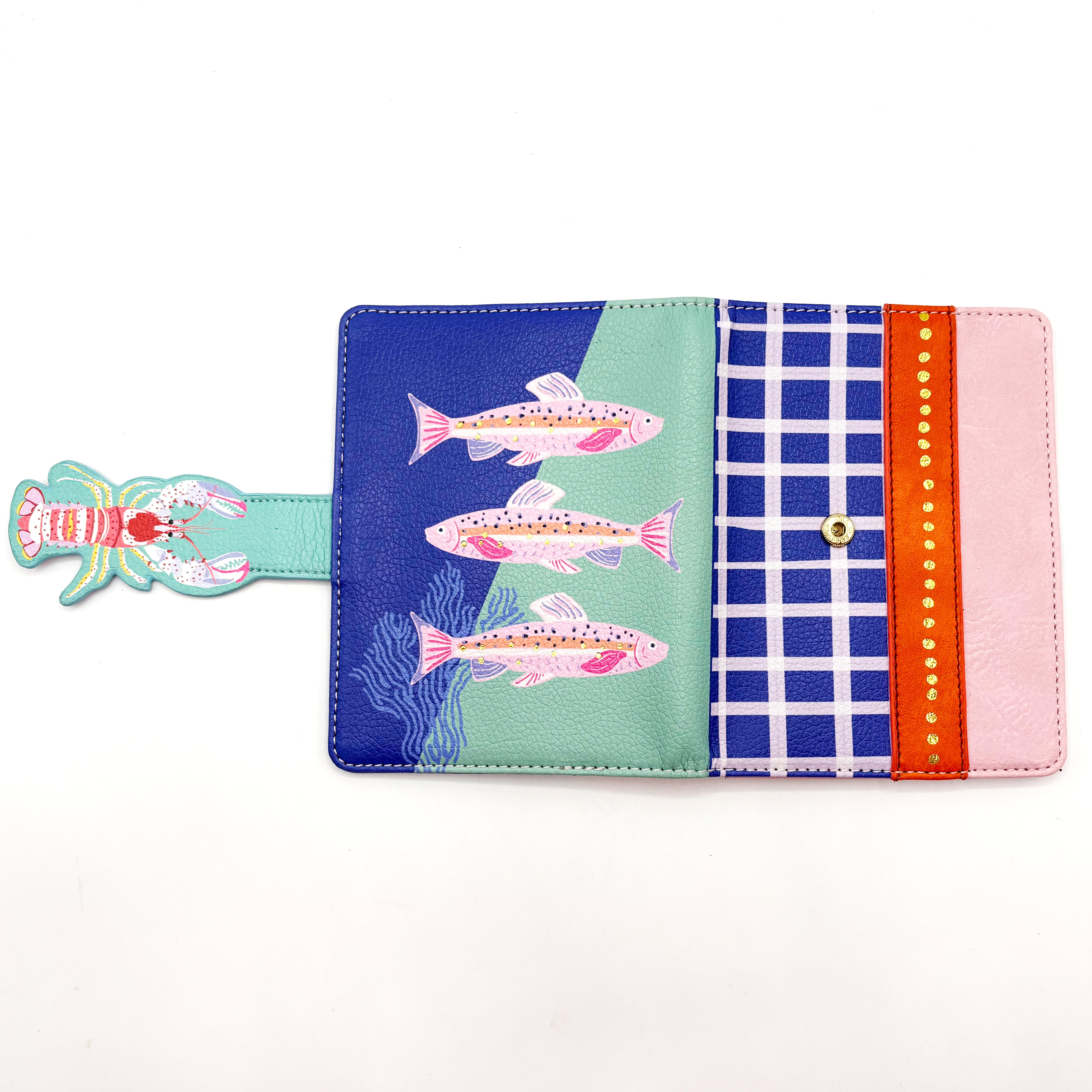 Tide Lobster Travel Wallet