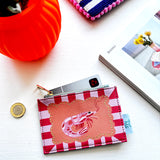 Tide Prawn Zip Purse