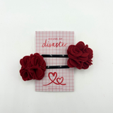 Red Rose Hair Slides