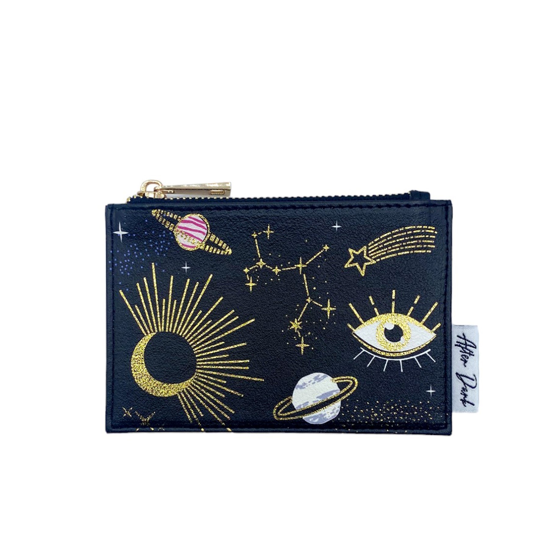 After Dark Black Zip Purse - House of Disaster