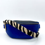 Animal Print Blue Zebra Bum Bag - House of Disaster