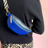 Animal Print Blue Zebra Bum Bag - House of Disaster