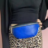 Animal Print Blue Zebra Bum Bag - House of Disaster