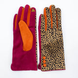 Animal Print 'Cheetah' Suedette Gloves - House of Disaster