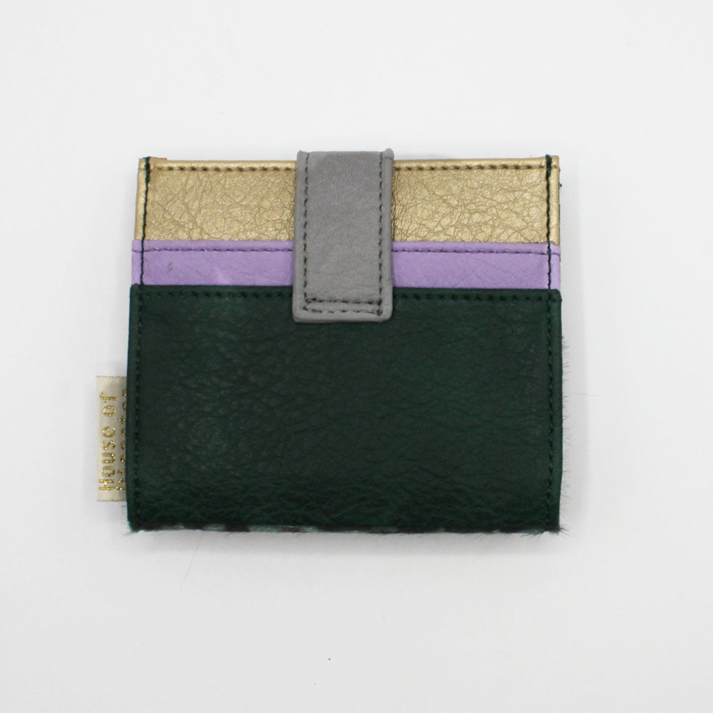 Animal Print Lilac Fold Over Purse - House of Disaster