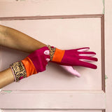 Animal Print Pink Cheetah Gloves - House of Disaster