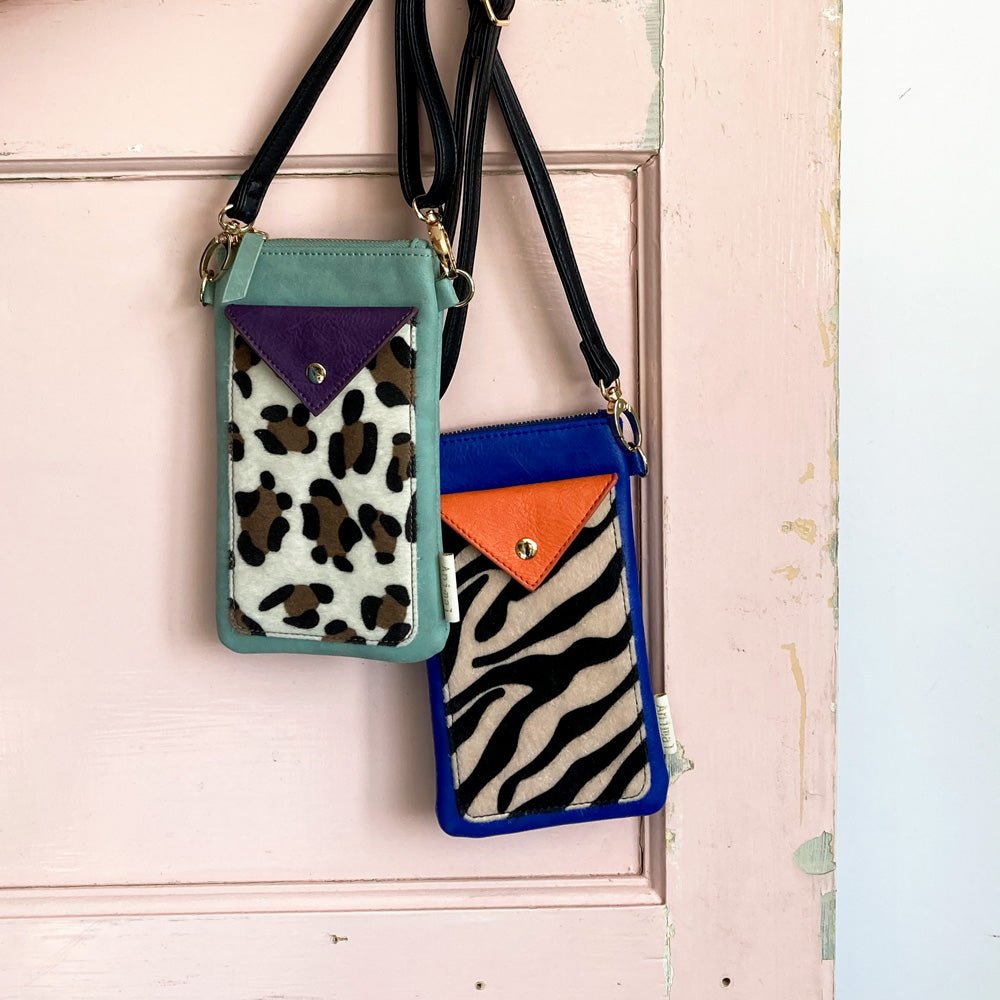 Animal Print Purple Leopard Phone Wallet - House of Disaster