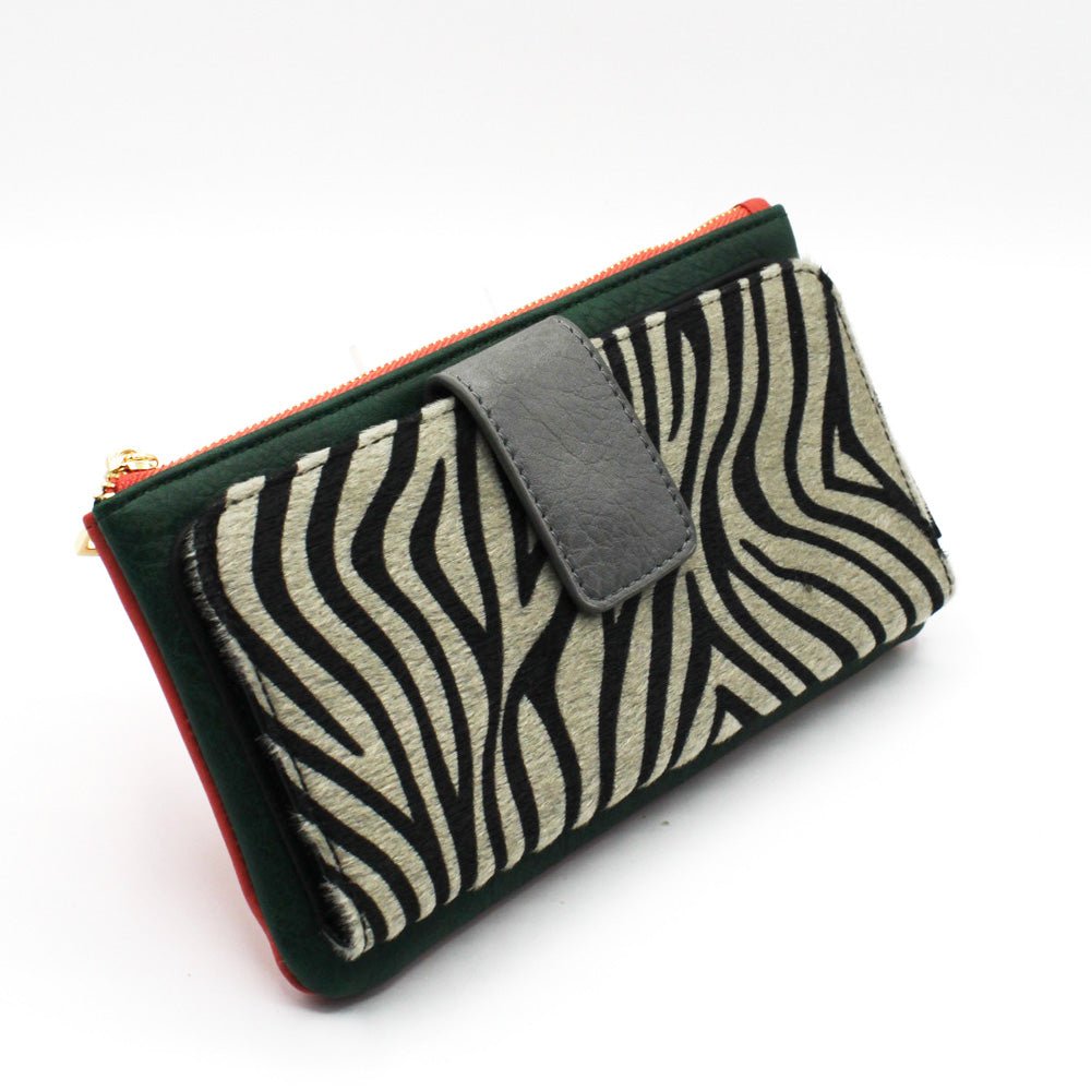 Animal Print Zebra Wallet - House of Disaster