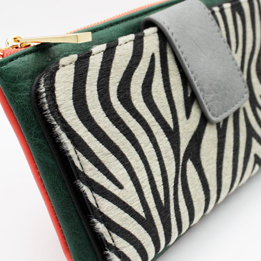 Animal Print Zebra Wallet - House of Disaster