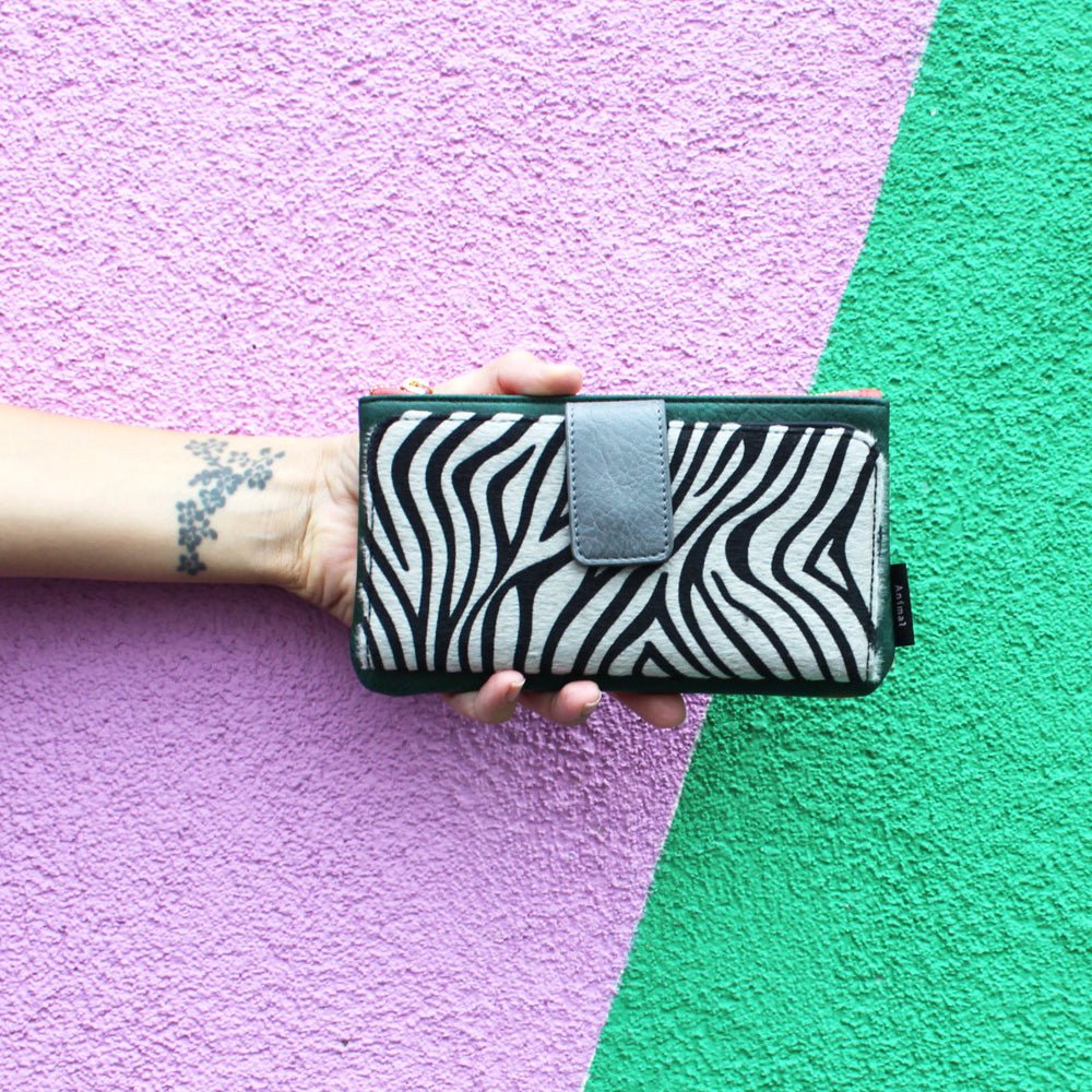 Animal Print Zebra Wallet - House of Disaster