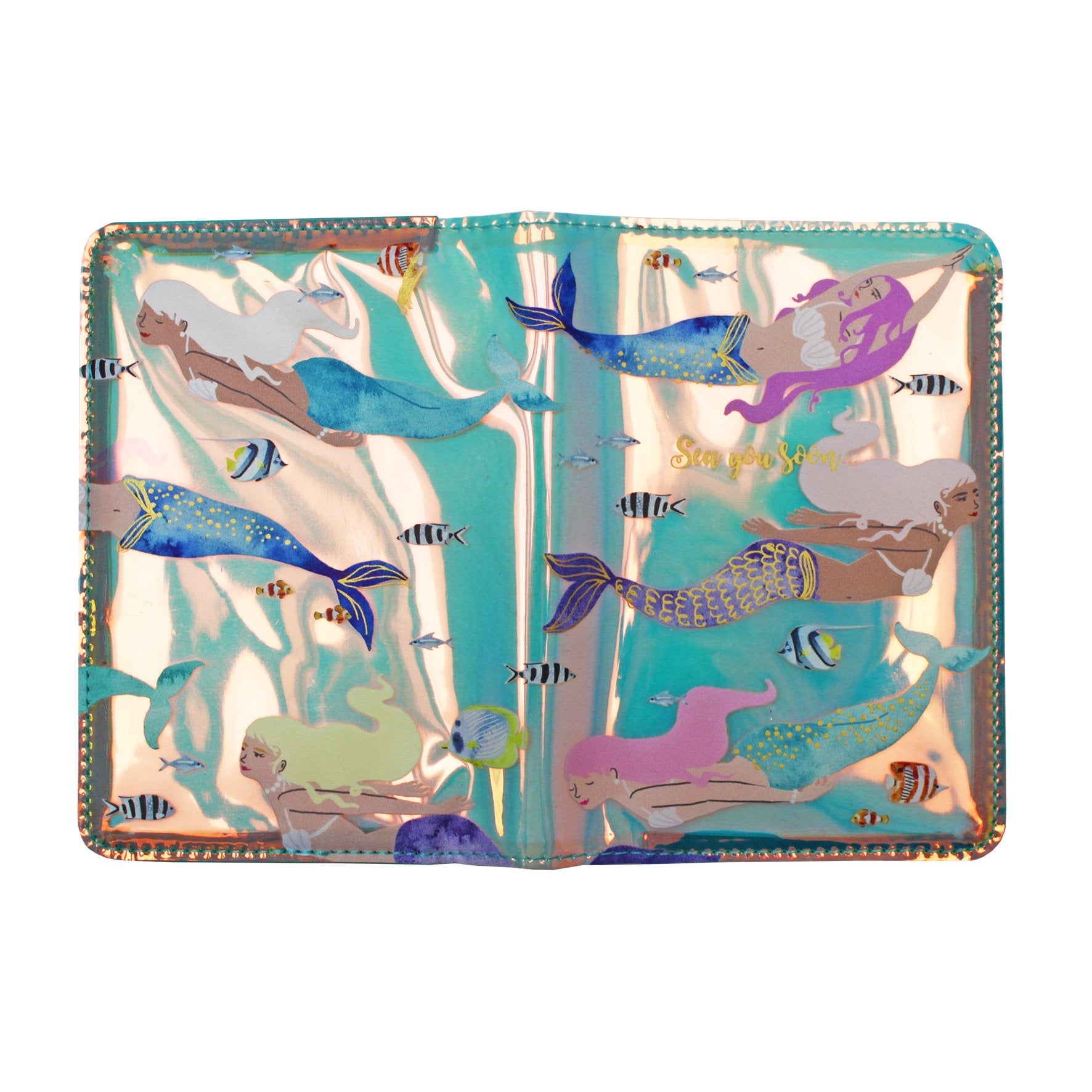 By The Sea Mermaid Passport Holder - House of Disaster