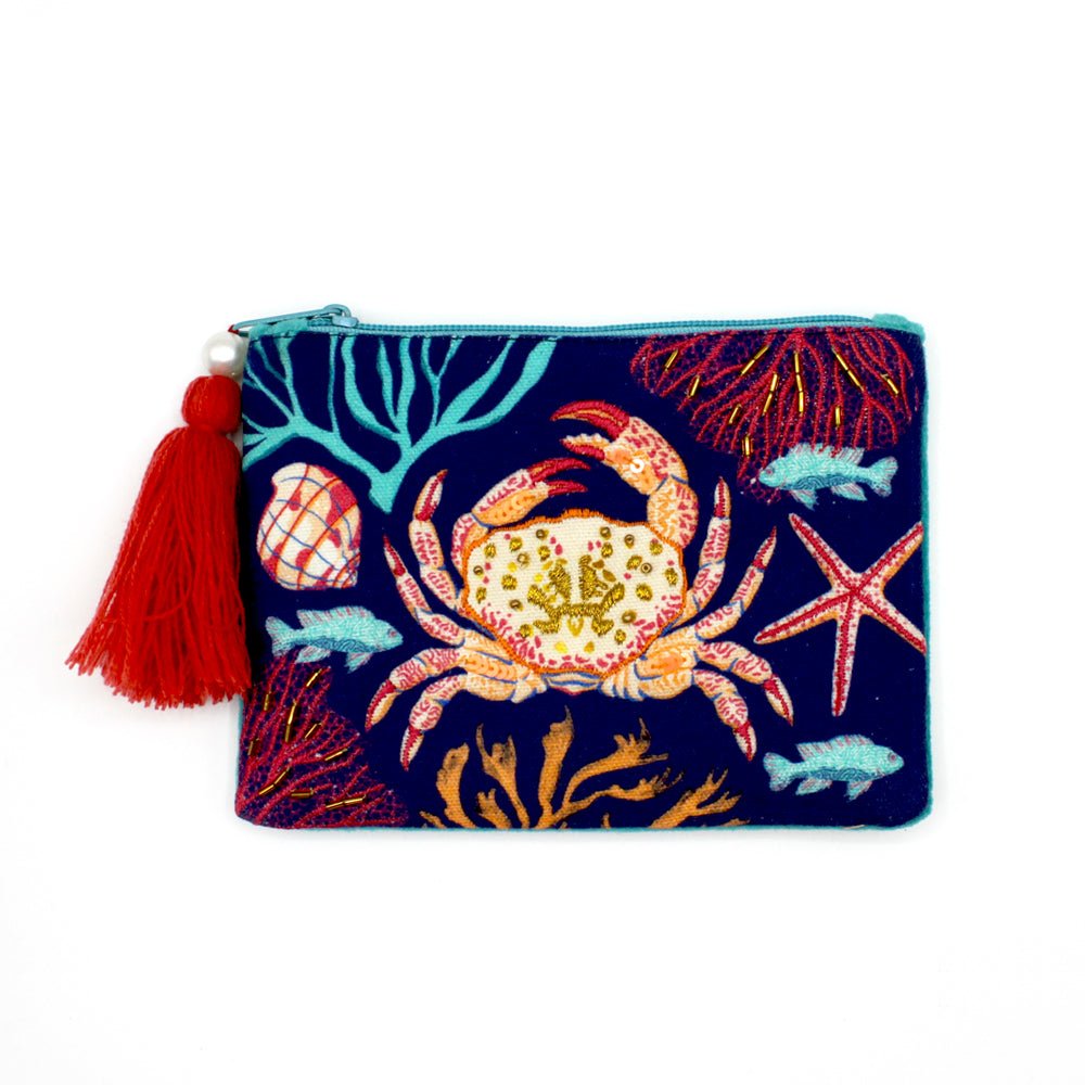 Coral Crab Purse - House of Disaster