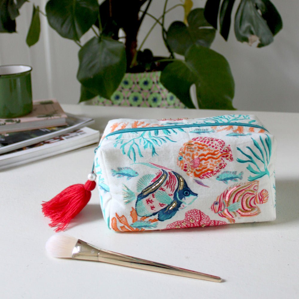 Coral Fish Cosmetic Bag - House of Disaster