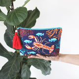 Coral Lobster Make up Bag - House of Disaster