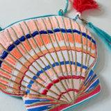 Coral Shell Make up Bag - House of Disaster