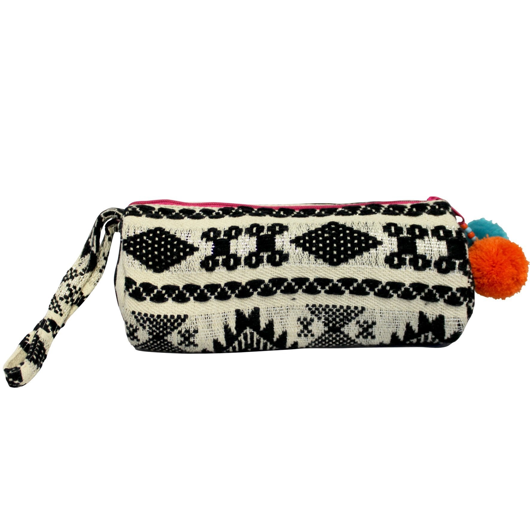 Embellished Tube Make Up Bag - Black - House of Disaster