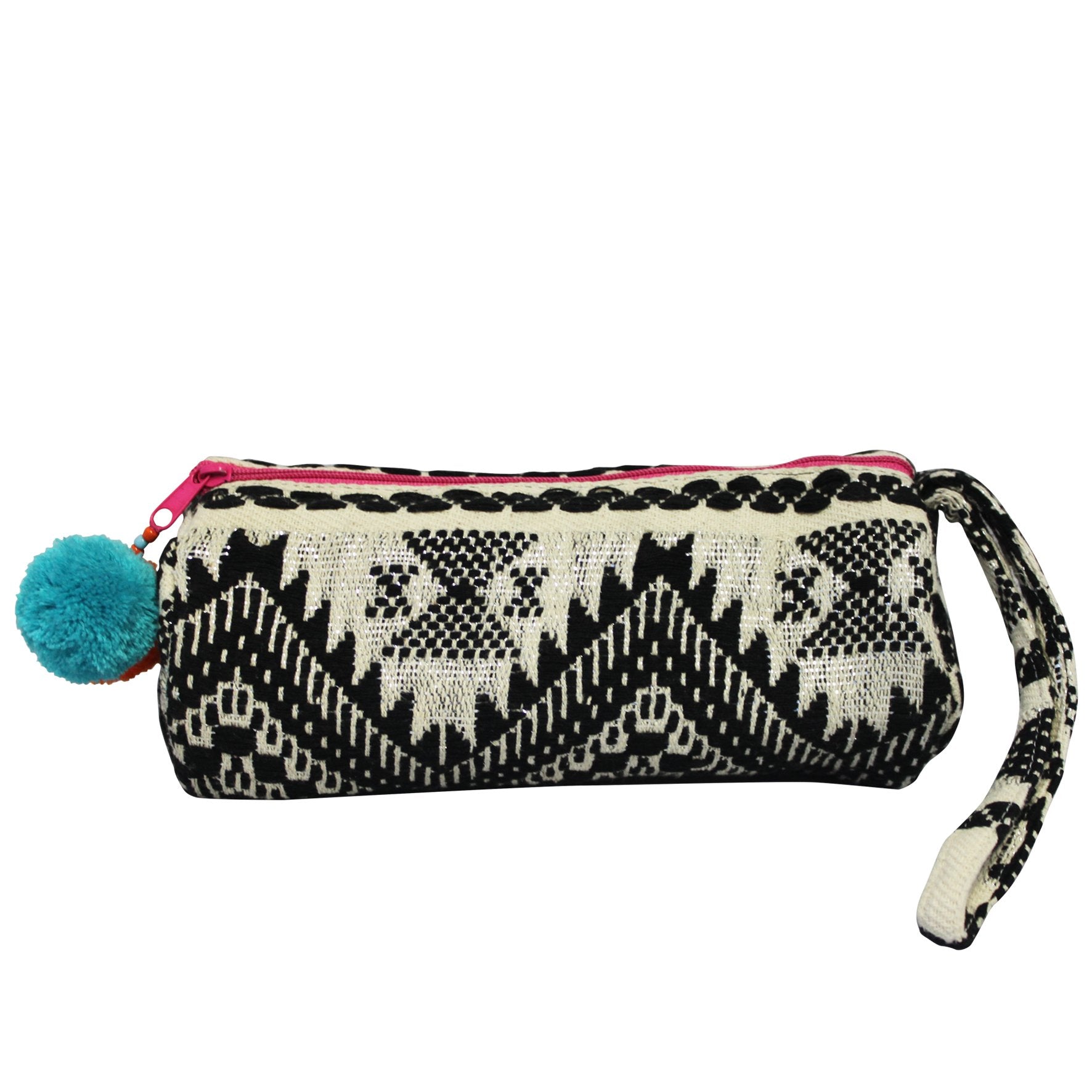 Embellished Tube Make Up Bag - Black - House of Disaster