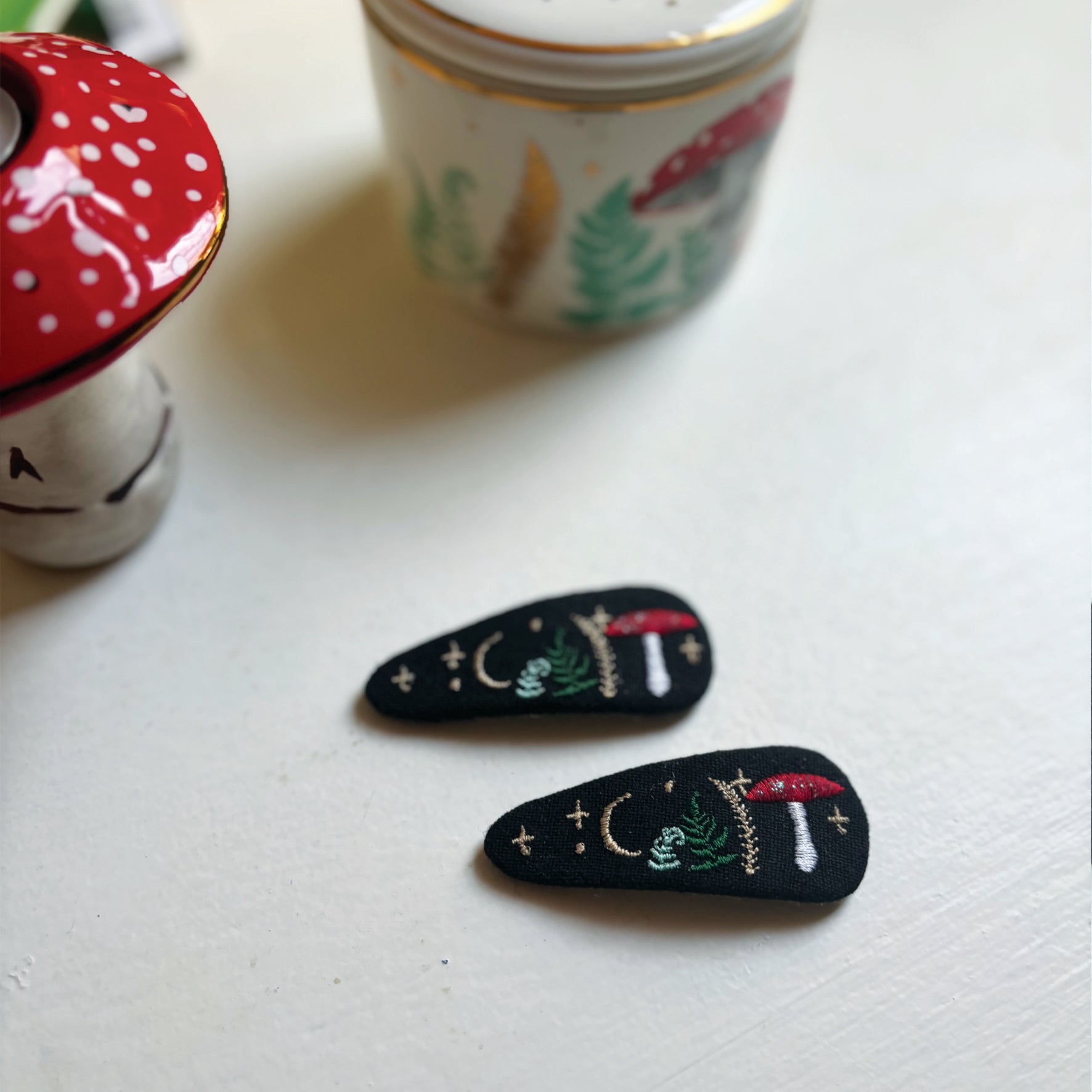 Forage Black Hairclips - House of Disaster