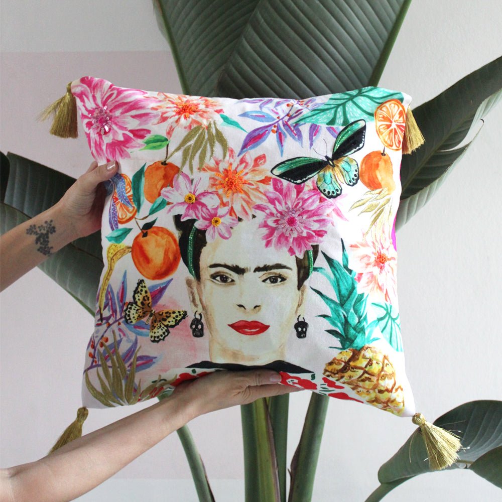 Frida Kahlo Fruit Cushion - House of Disaster