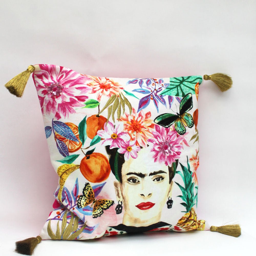 Frida Kahlo Fruit Cushion - House of Disaster