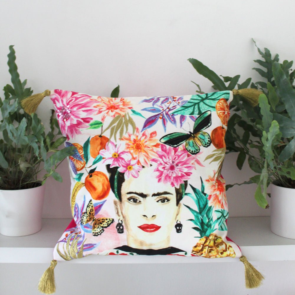 Frida Kahlo Fruit Cushion - House of Disaster