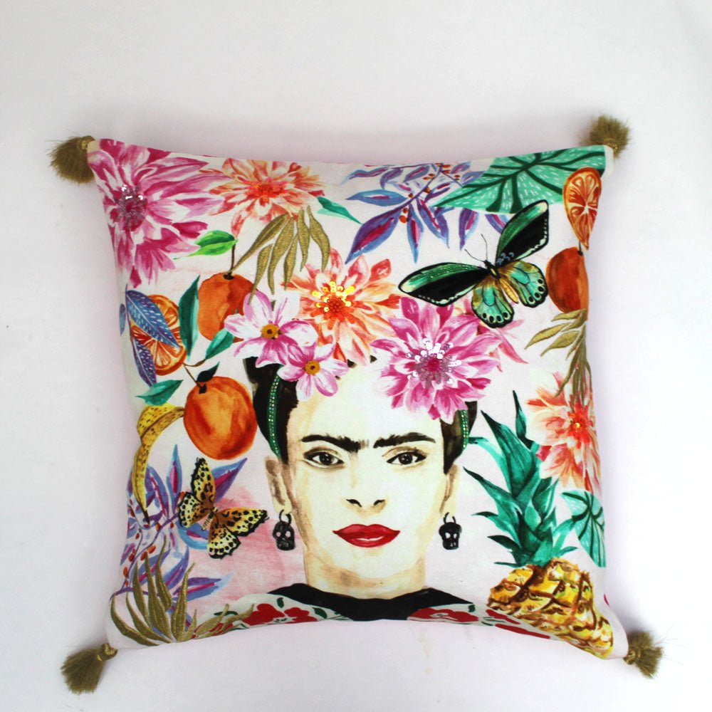 Frida Kahlo Fruit Cushion - House of Disaster