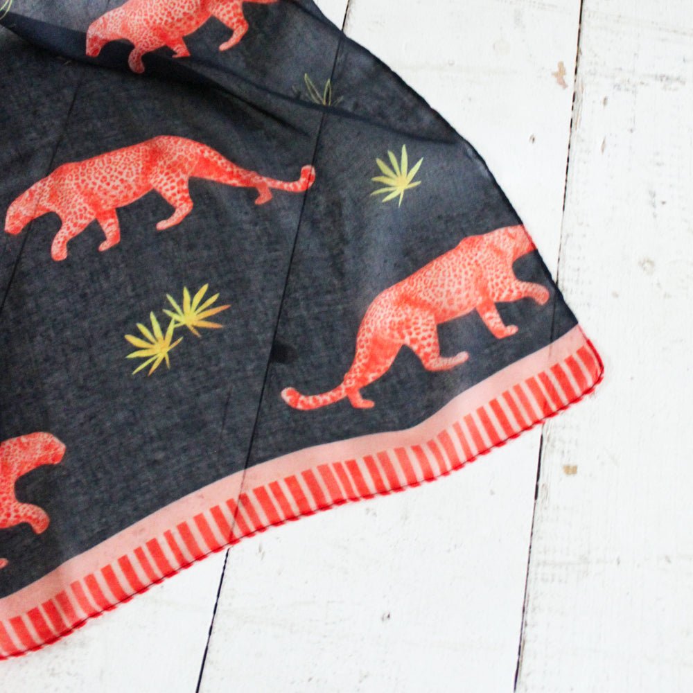 Heritage & Harlequin Leopard Scarf - House of Disaster
