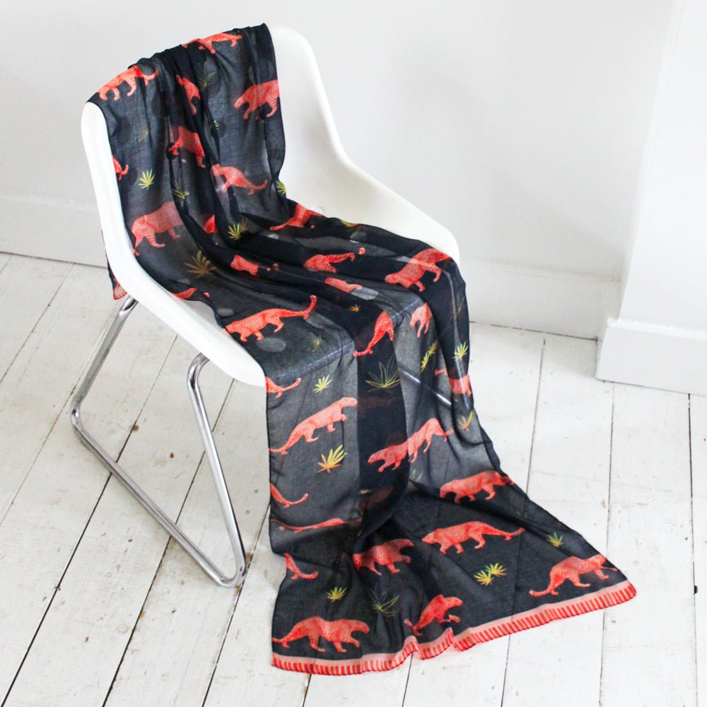 Heritage & Harlequin Leopard Scarf - House of Disaster