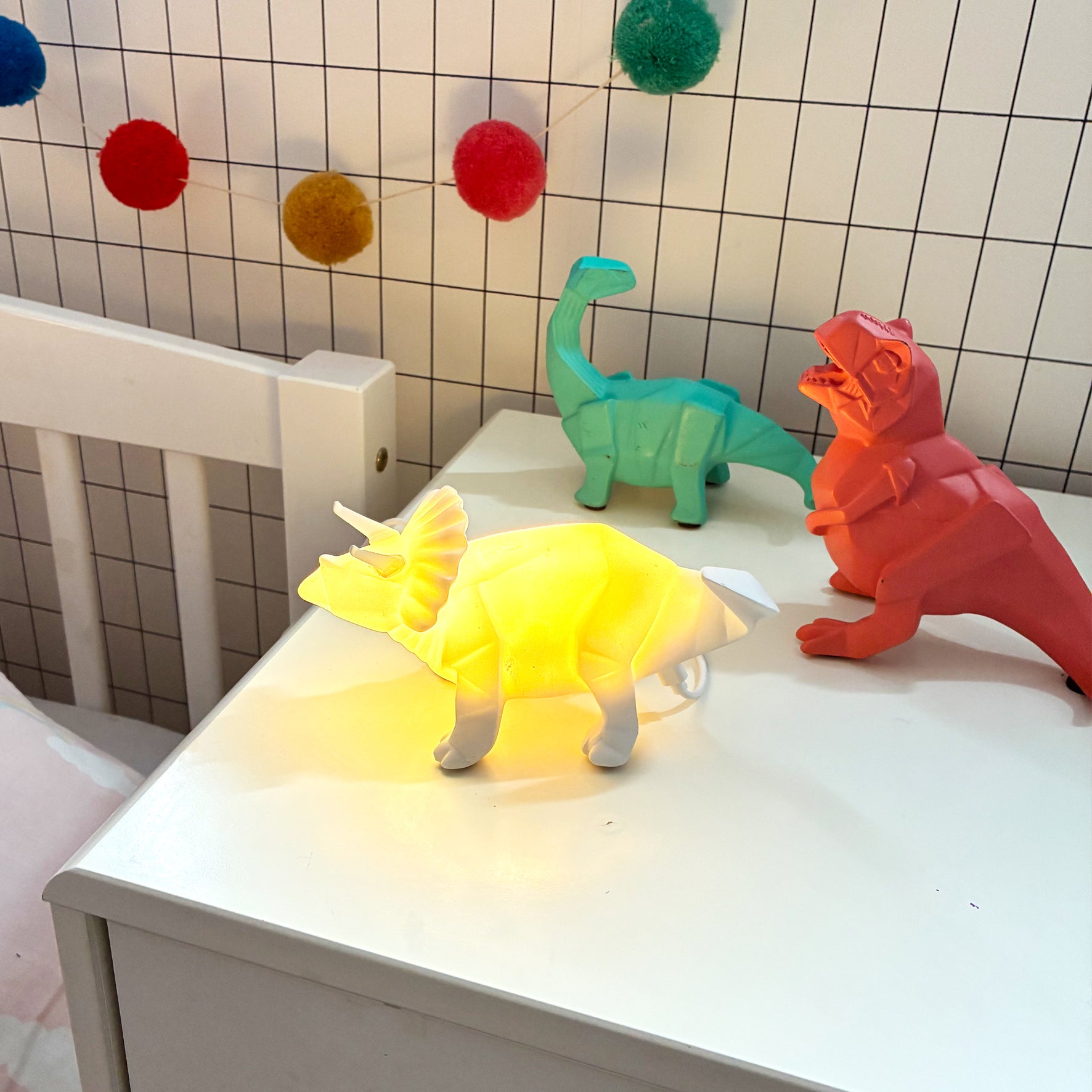 Mini Led Lamp Dinosaur Green