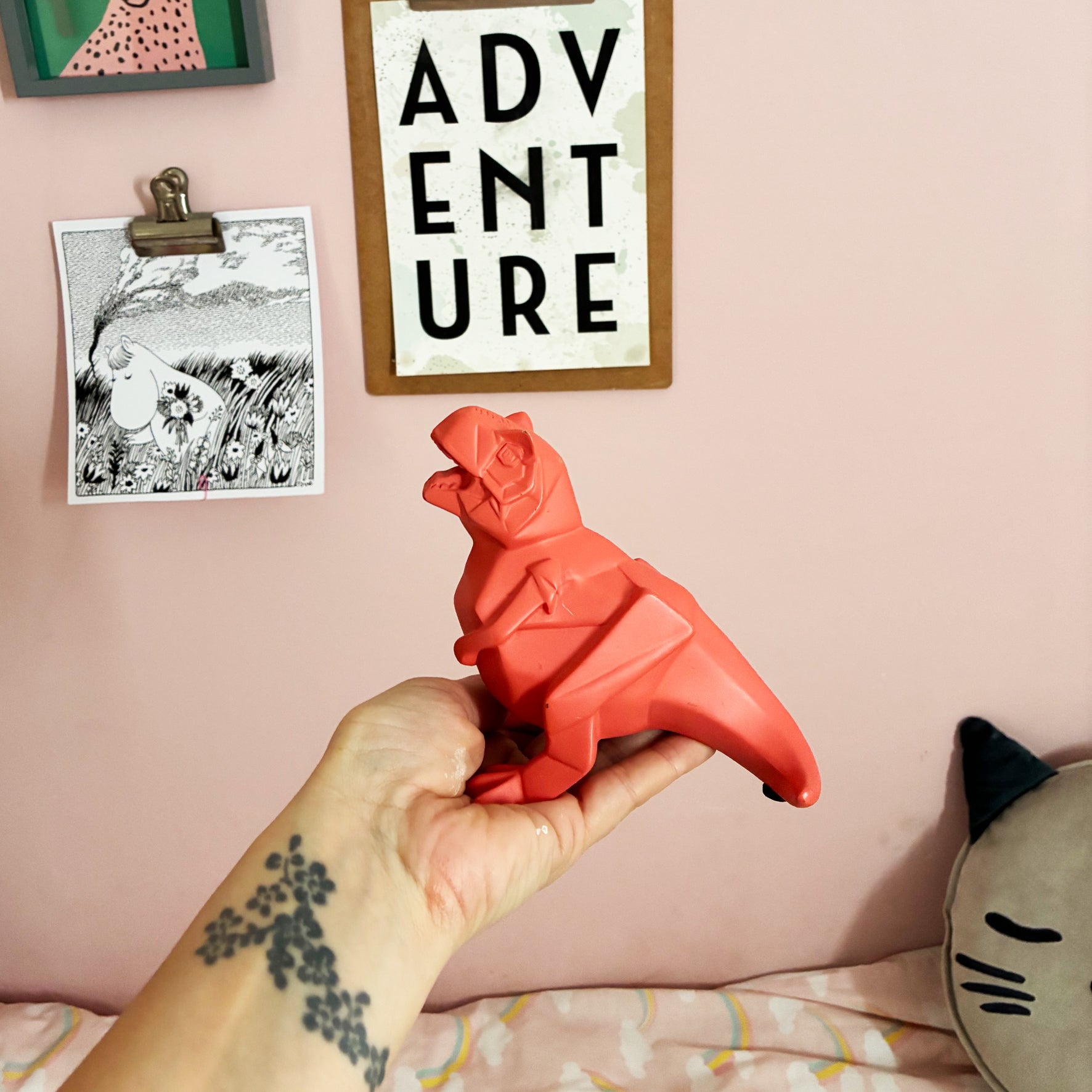 Mini Led Lamp Dinosaur Orange