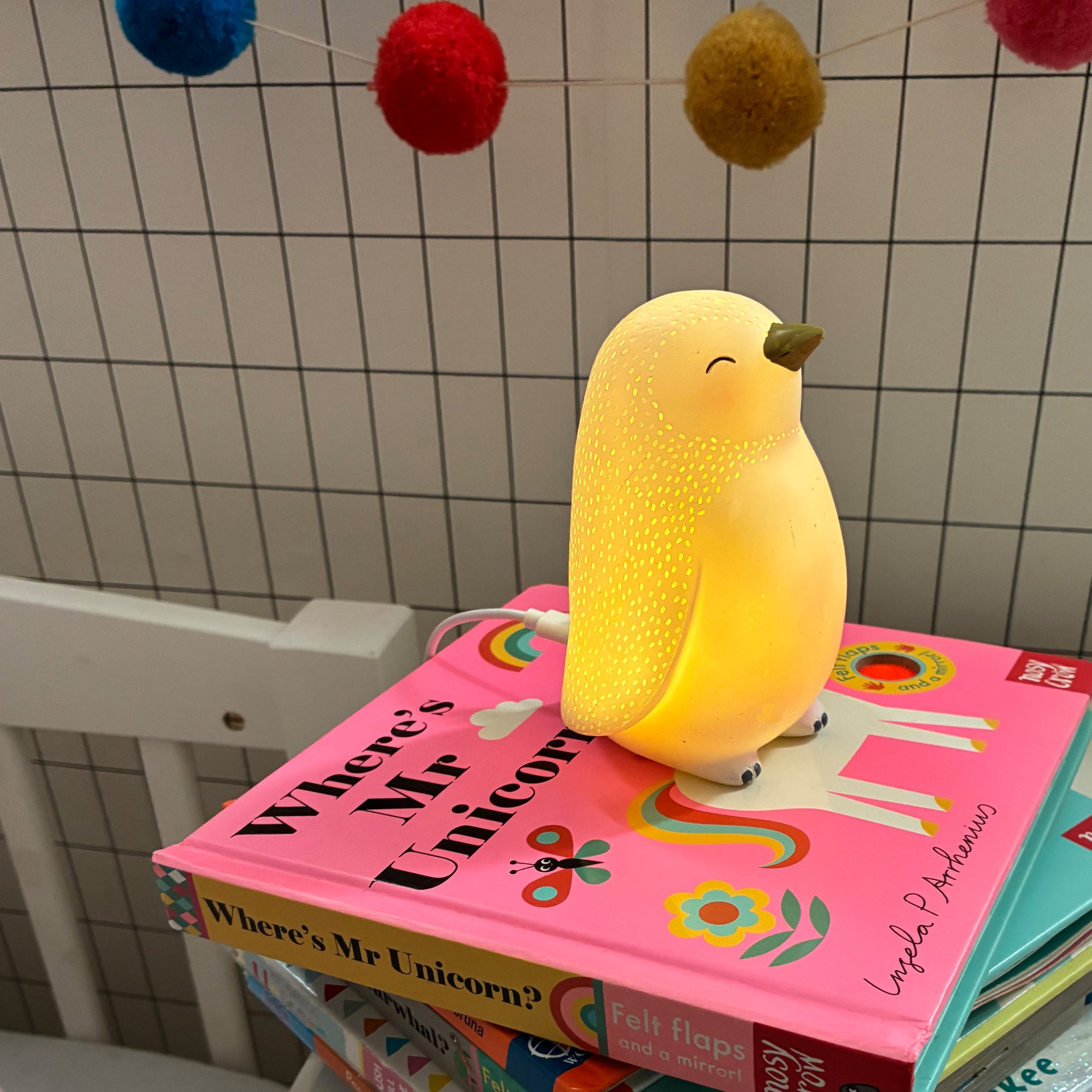 Mini Led Lamp Over The Moon Penguin
