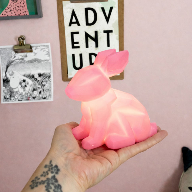 Mini Led Lamp Pink Rabbit