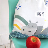 Little Arc Hippo Drawstring Bag - House of Disaster