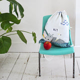 Little Arc Hippo Drawstring Bag - House of Disaster