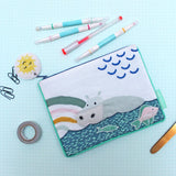 Little Arc Hippo Quilted Pouch - House of Disaster