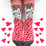 Moomin Heart Print Socks - House of Disaster
