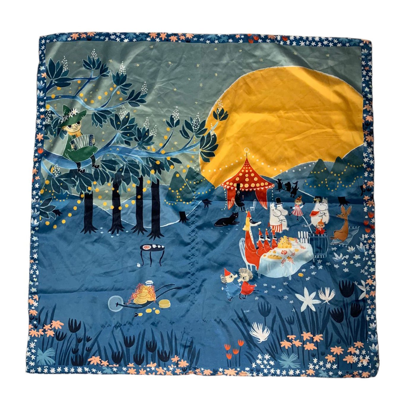 Moomin Picnic Square Scarf - House of Disaster