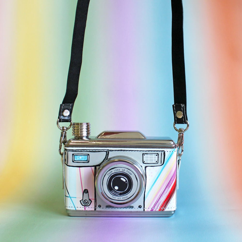 Multicoloured Camera Hip Flask - House of Disaster