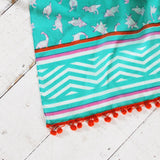 Origami Turquoise Scarf - House of Disaster