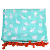Origami Turquoise Scarf - House of Disaster