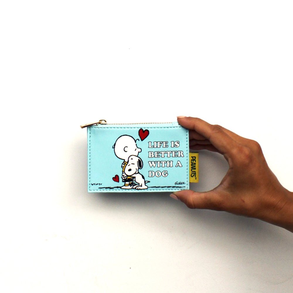 Peanuts ‘Life is better with a Dog’ Zip Purse - House of Disaster