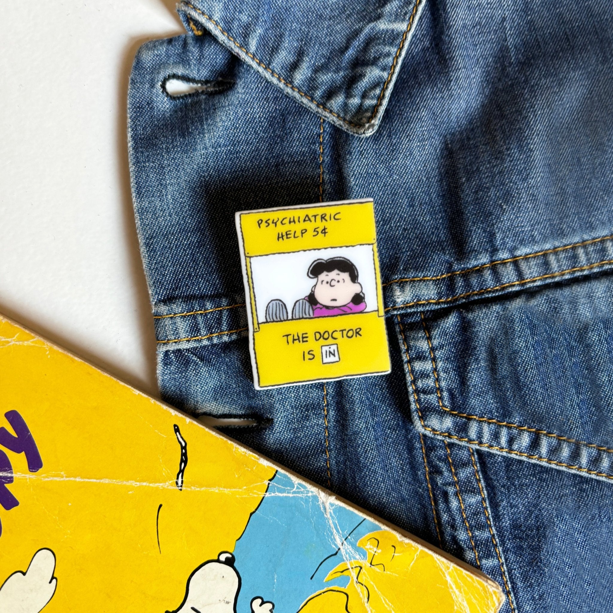 disaster designs Peanuts 'Lucy' Pin Badge